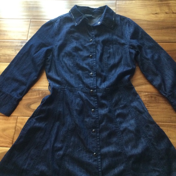 ✔️ Twinset My Twin Beautiful Long Denim Dress Size Small - Picture 4 of 12